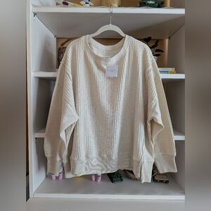 American Eagle AE Big Hug Waffle Sweatshirt